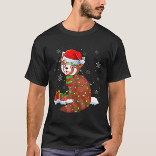 Camiseta Panda Rojo Para Luces