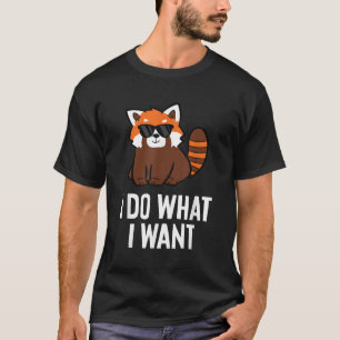Camiseta Panda rojo que quiero panda rojo