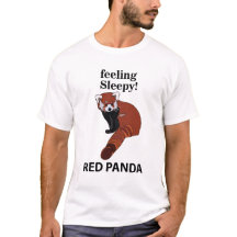 Panda Rojo Sensándose Sleepy Funny Panda Rojo