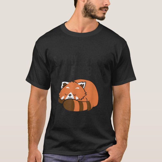 Camiseta Panda Rojo Siento No Poder Ser Un Panda Rojo Muy O (Anverso)