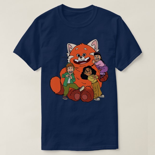 Camiseta Panda Rojo TOMANDO ROJO (Diseño del anverso)