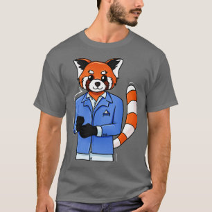 Camiseta Panda rojo Tuxedo