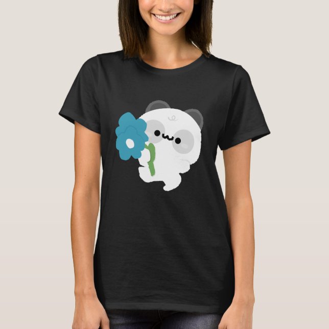 Camiseta Panda Romántico Adorable (Anverso)
