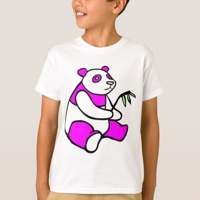 Camiseta Panda rosada (Anverso)