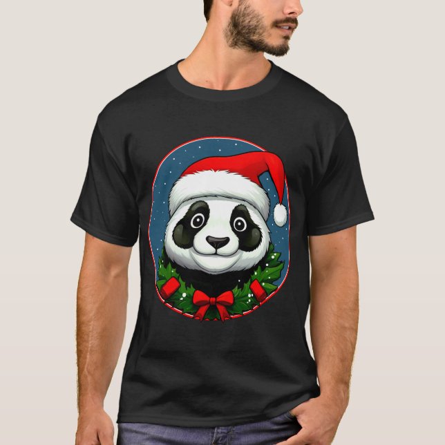 Camiseta Panda Santa Claus T-Shirt (Anverso)