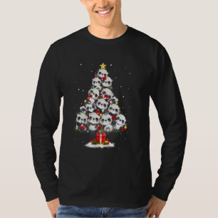 Camiseta Panda Santa Xmas Tree Family para adultos Navidad 