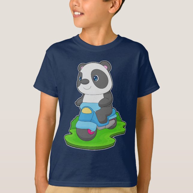 Camiseta Panda Scooter (Anverso)
