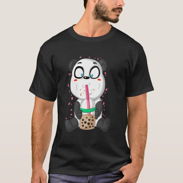 Camiseta Panda Soju Bamboo Bear Korean Drinking Sweet Tea (Anverso)