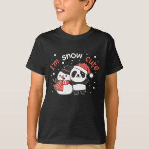Camiseta Panda Soy Nieve Cute Snowman Snow Pun