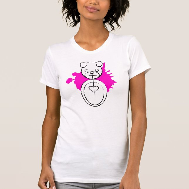 Camiseta panda splatz. (Anverso)