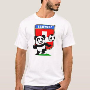 Camiseta Panda suiza del fútbol (camisetas ligero)