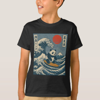 Camiseta Panda Surfing Japonés _6 