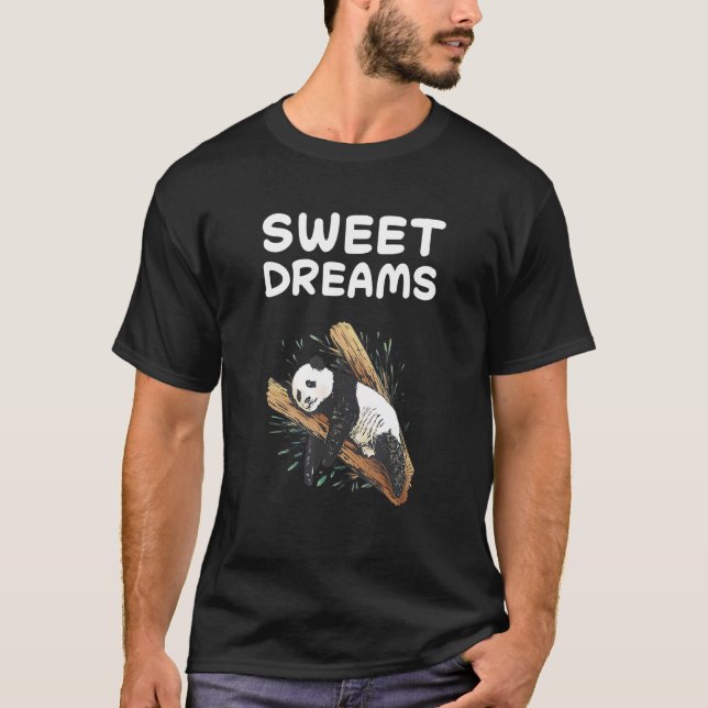 Camiseta Panda Sweams Dreams Nap Dormir Nap Pajama N (Anverso)