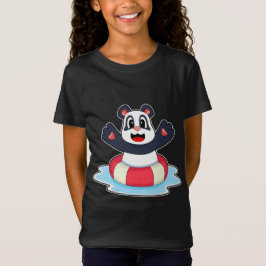Camiseta Panda Swimming Lifebuoy