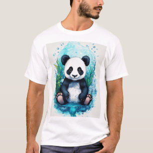 Camiseta Panda Tattoo, bebé submarino - Adorable y artista