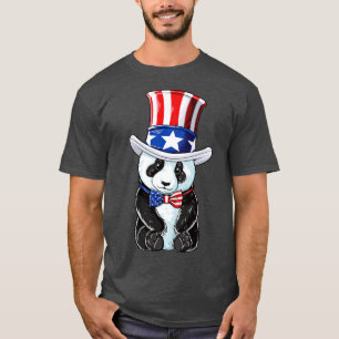 Camiseta Panda Tío Sam 4 De Julio Hombres Mujeres Niños Amé
