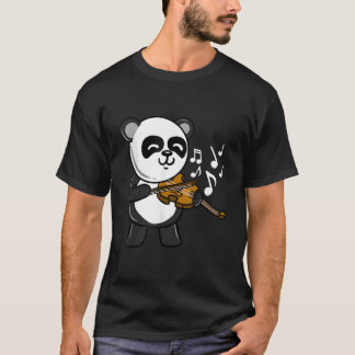 Camiseta Panda Tocando el Violín