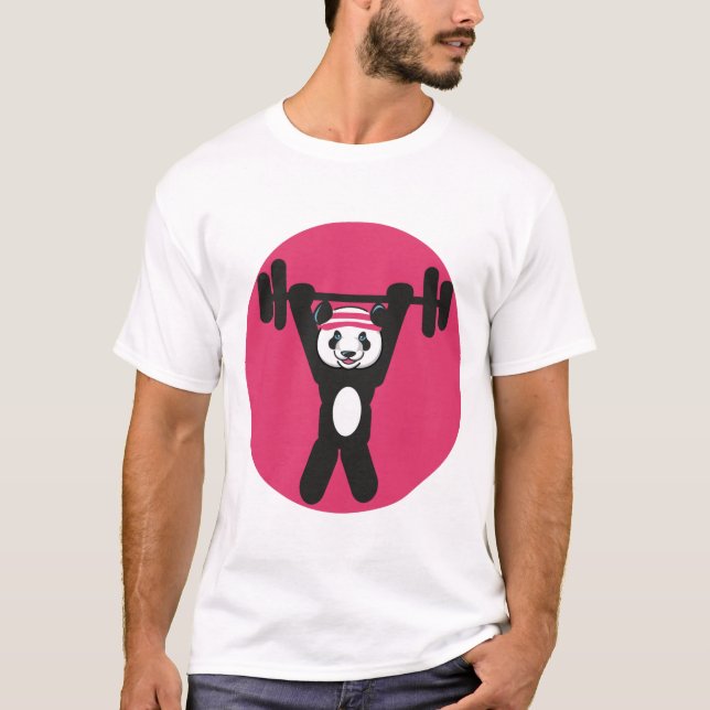 Camiseta Panda trabajando (Anverso)
