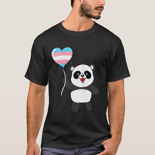 Camiseta Panda Trans Orgullo El Globo (Anverso)