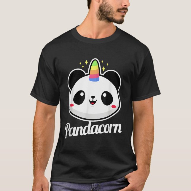 Camiseta Panda Unicorn Animal Pandacorn (Anverso)