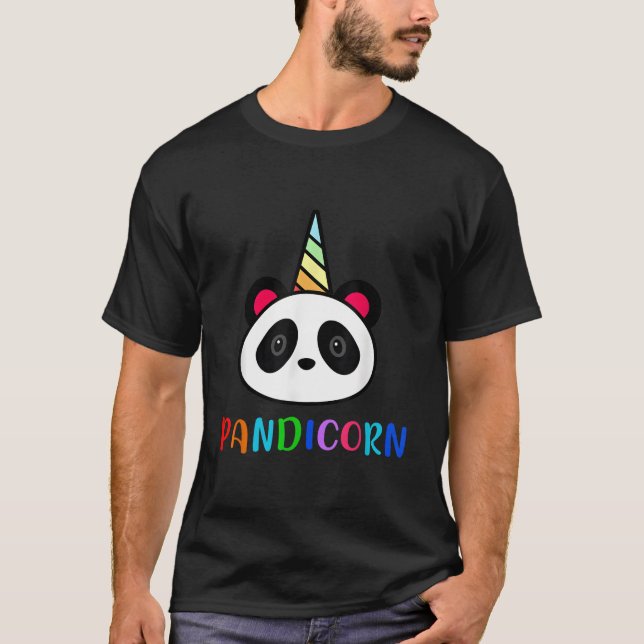 Camiseta Panda Unicorn Pandicorn (Anverso)