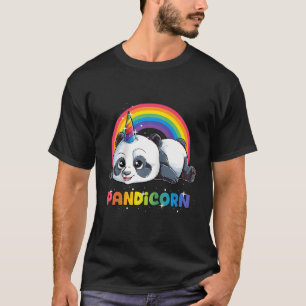 Camiseta Panda Unicorn Pandicorn Pandacora Arcoiris Basebal