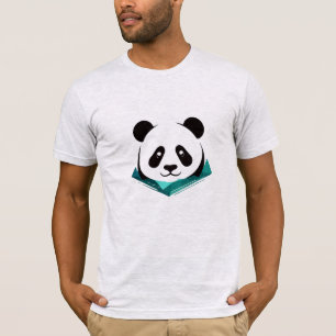 Camiseta Panda Vector Arte Animal Moderno Ciudad Urbana Grá