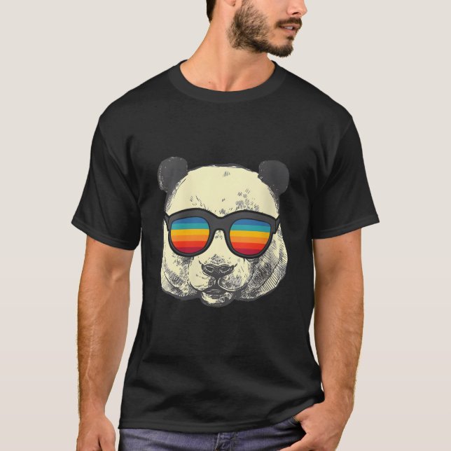 Camiseta Panda With Sunglasses (Anverso)