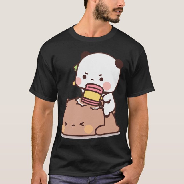Camiseta Panda Y Brownie Bear Pareja (Anverso)