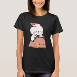 Camiseta Panda Y Brownie Bear Pareja, Feliz Navidad