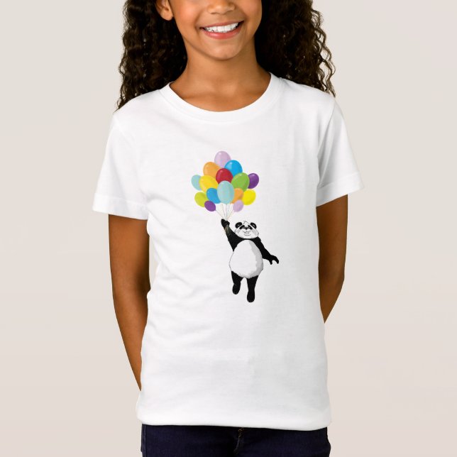 Camiseta Panda y globos (Anverso)