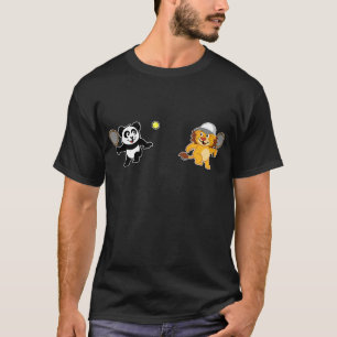 Camiseta Panda y león del tenis