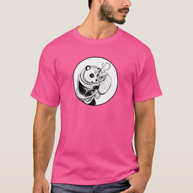 Camiseta Pandacorn y pulpo entrelazados (Anverso)