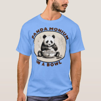 Camiseta PandaMonium en un bol