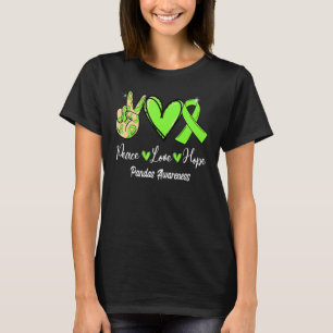 Camiseta Pandas Conciencia Paz Amor Esperanza Lime Cinta Ve