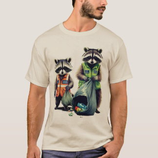 Camiseta Pandas de basura: Duo dinámico
