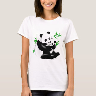 Camiseta Pandas de la madre y del bebé