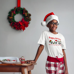 Camiseta Pandas Navidades personalizados
