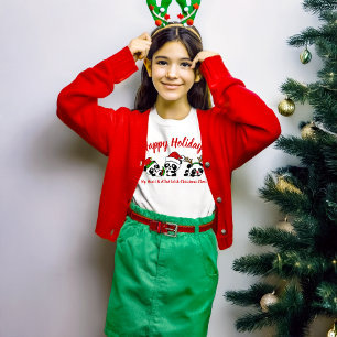Camiseta Pandas Navidades personalizados