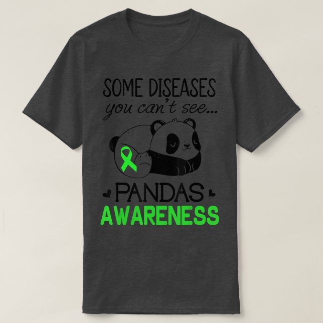 Camiseta Pandas Pans Sensibilización Camisas Cinta Verde Fa (Diseño del anverso)