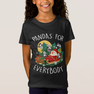 Camiseta Pandas para todos los Navidades Cute Panda