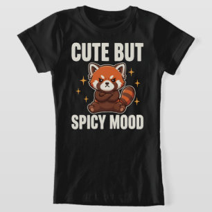 Camiseta Pandas Rojos De Mal Humor Dulces Pero Picantes