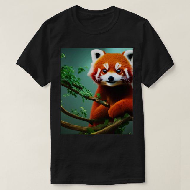 Camiseta Pandas rojos escalofriantes del Panda Rojo (Diseño del anverso)