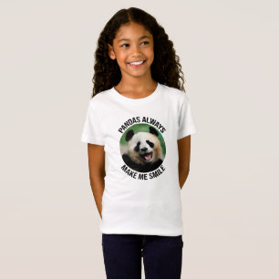 Camiseta Pandas siempre me hacen sonreír
