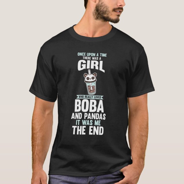 Camiseta Pandas Té de burbuja 1 (Anverso)
