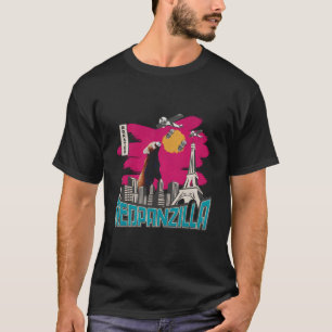 Camiseta Pandazilla rojo Oso panda rojo Panzilla roja Japón