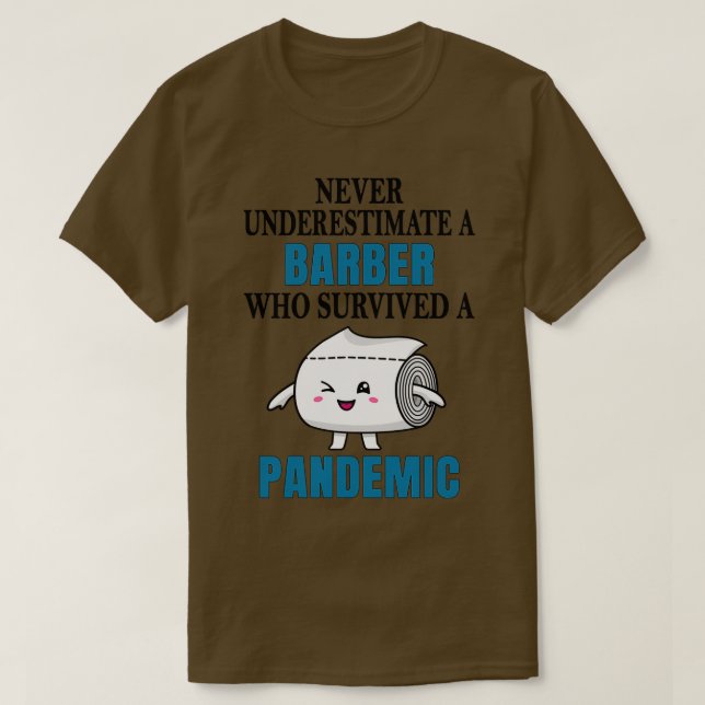Camiseta Pandemia de barbero (Diseño del anverso)