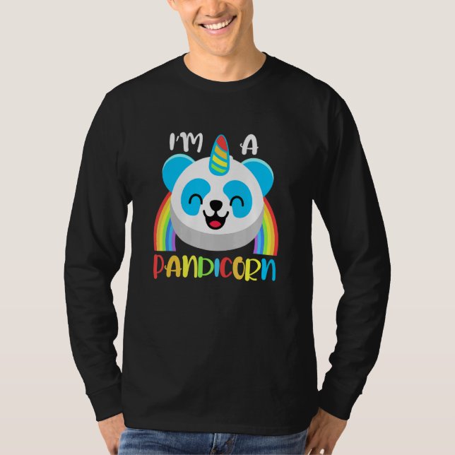 Camiseta PANDICORN - Un Panda Y Un Unicornio - Niños (Anverso)