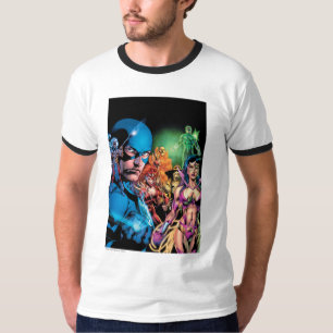 Camiseta Panel 2 del cómic nocturno más negro - Color