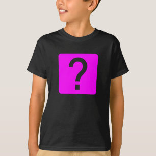 Camiseta Panel cuadrado de la marca de preguntas